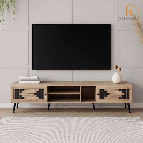 وحدة تلفزيون- 200×40×45 سم- بيج