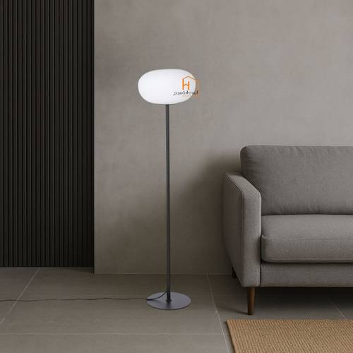 مصباح ارضى معدنى اسود -144×25