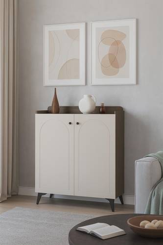 دولاب أحذية متعدد الأغراض 97×33×80- ابيض 