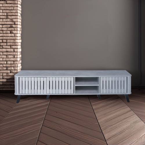 وحدة تلفزيون- 200×40×45سم- رمادى فاتح