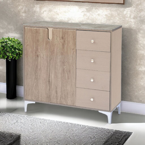  دولاب أحذية متعدد الأغراض2 باب +ادراج كافيه120×35×100 سم