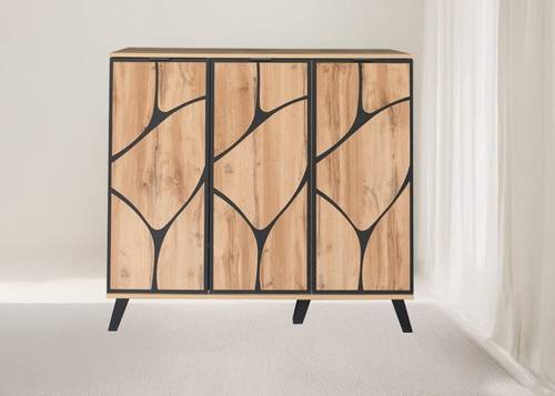  دولاب أحذية متعدد الأغراض 120×35×110-بيج
