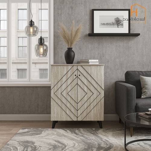  دولاب احذية 2باب -91*34*80- بيج