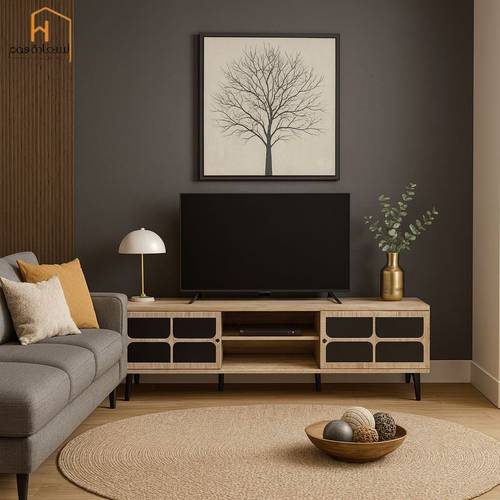 وحدة تلفزيون- 180×40×45 سم- بيج