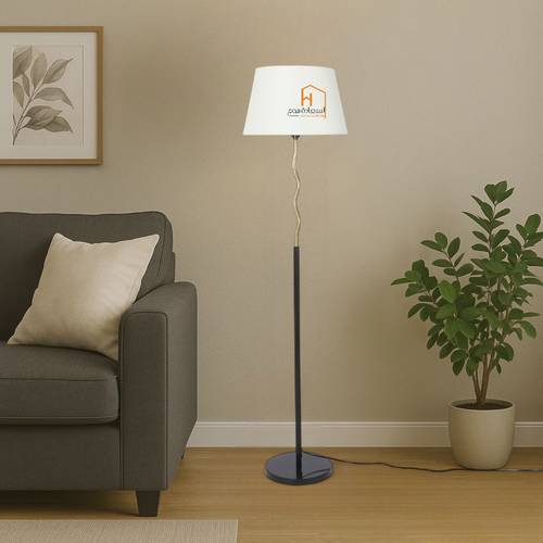 مصباح ارضى معدنى اسود - 158×35