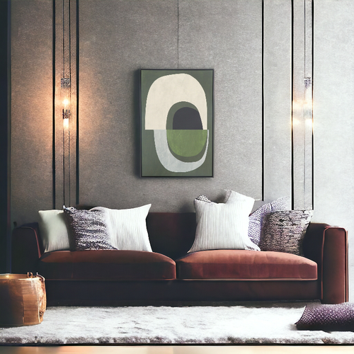   لوحه فنيه متعدده الالوان 83X123 سم