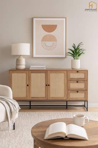 دولاب بوفيه متعدد الاغراض - 85X40X160 سم-خشبي