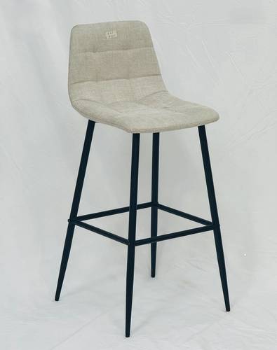  كرسي بار مخمل - بيج-113x40x35 سم 