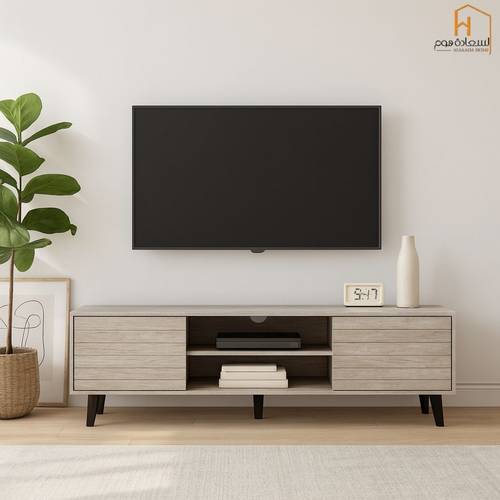 وحدة تلفزيون- 160×40×45 سم-رمادى 