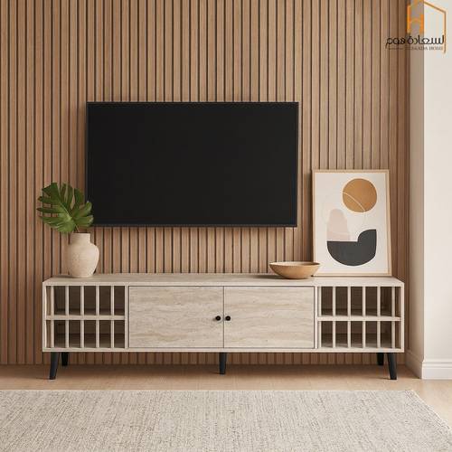 وحدة تلفزيون- 180×40×45 سم-رمادى 
