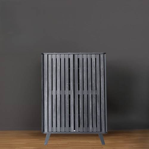  دولاب أحذية متعدد الأغراض 80×35×110-رمادى