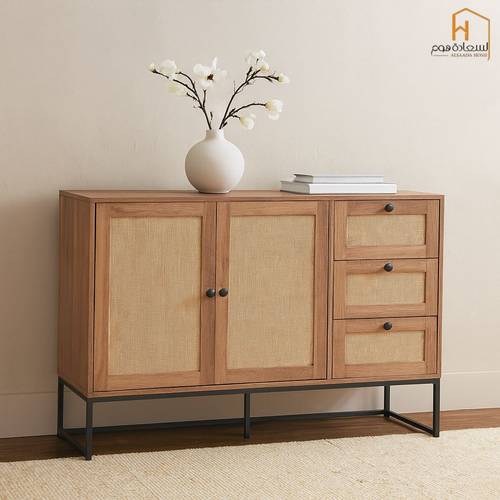 دولاب بوفيه متعدد الاغراض - 85X40X120 سم-خشبي