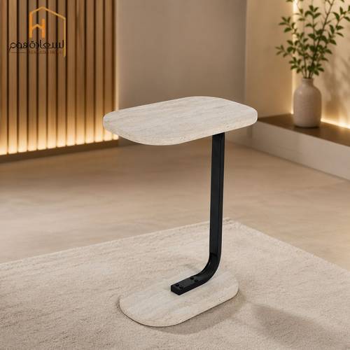 طاولة شاي مفرد -بيج-