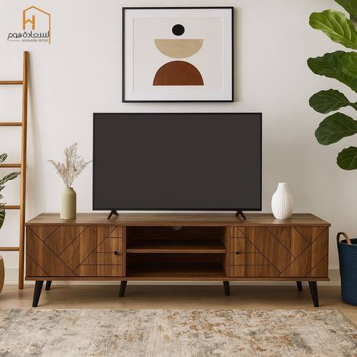 وحدة تلفزيون- 200×40سم-بني