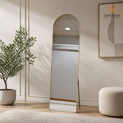  مرأة استاند اطار - ذهبي - 50×160 سم