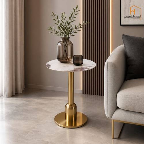 طاولة مفرد -ذهبي - 70*70*75 سم