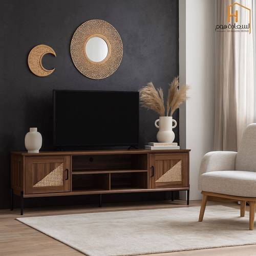  وحدة تلفزيون- 180×40×56 سم- بني