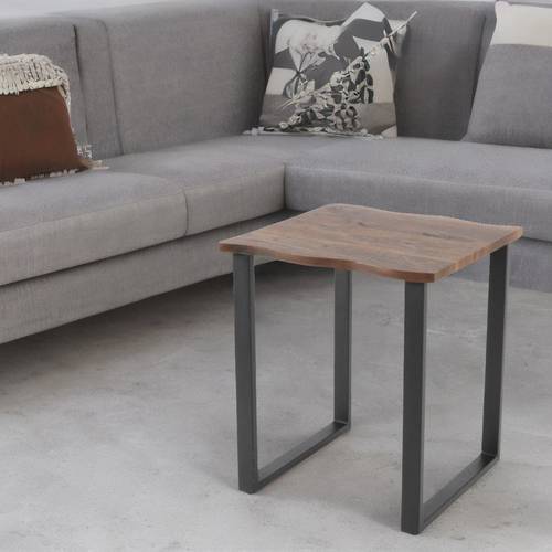 طاولة شاي خدمة مفرد بني53x45x45 سم