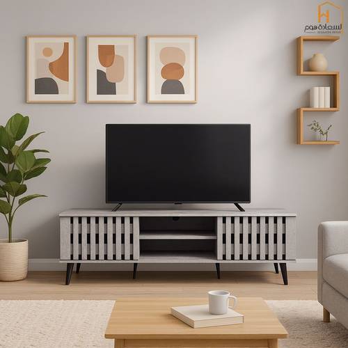 وحدة تلفزيون- 200×40×45سم- رمادى 