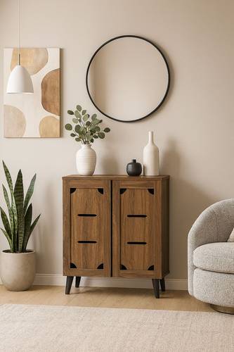  دولاب أحذية متعدد الأغراض 80×32×94- بني غامق 
