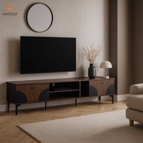 وحدة تلفزيون- 200×40×45سم-بني واسود