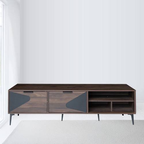 طاوله تلفزيون بلازما بلمسات سوداء -  180X40X45 سم 