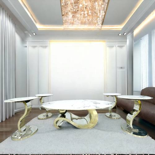 طقم طاولات خدمة سيراميك  5 قطع