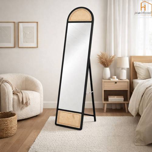 مرأة استاند - 170×40 سم - أسود