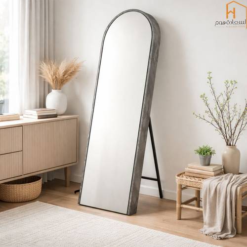 مرأة استاند اطار - رمادي - 50×170 سم