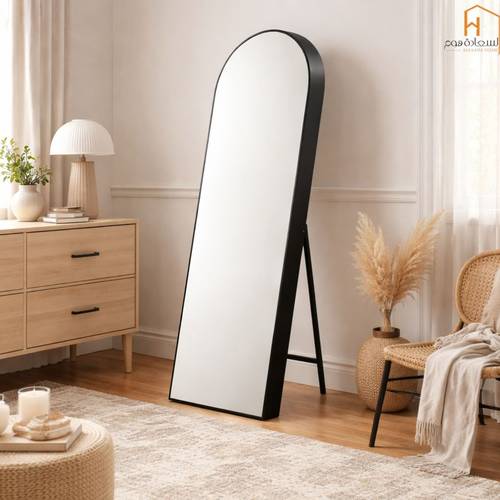 مرأة استاند اطار - أسود - 50×170 سم