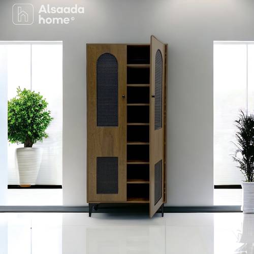 دولاب أحذية متعدد الأغراض - 2 باب  - 173X80X30 سم