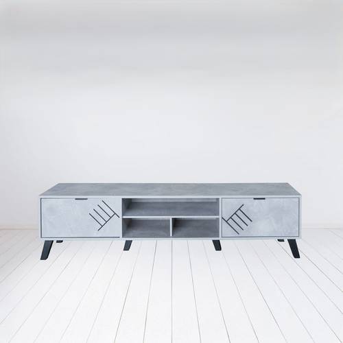  وحدة تلفزيون- 160×40×45سم-رمادى 