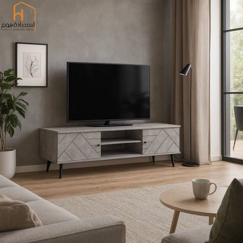 وحدة تلفزيون- 180×40 سم-رمادي