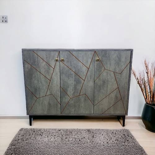 دولاب أحذية متعدد الأغراض - 3 باب - 120x40x95 سم