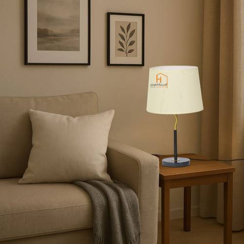 مصباح ارضى معدنى اسود - 55×20