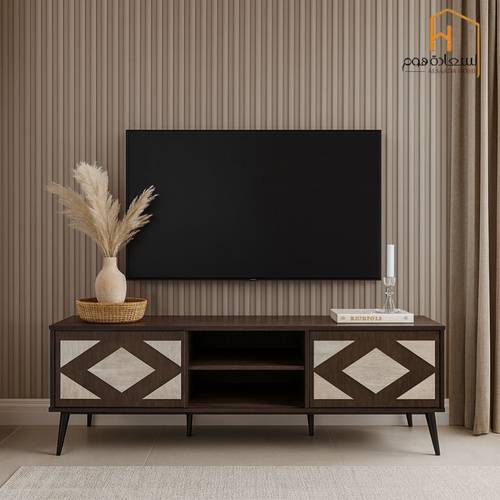   وحدة تلفزيون- 45×40×160سم -بني ورمادي 