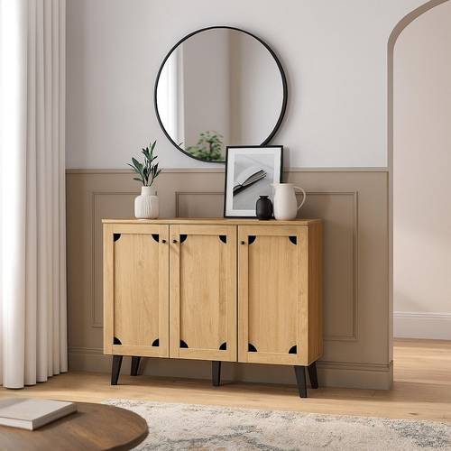  دولاب أحذية متعدد الأغراض 120×32×94- بني فاتح