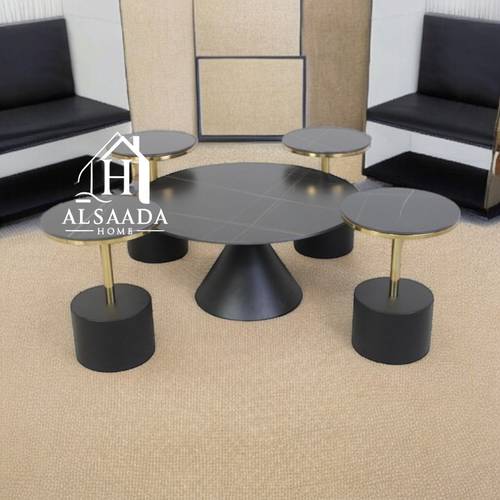 طقم طاولات خدمة سيراميك 5 قطع 