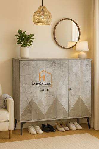 دولاب أحذية متعدد الأغراض 100×32×95- رمادى