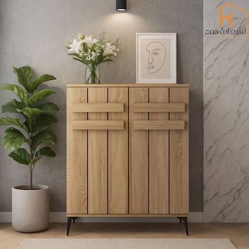 دولاب احذية 2باب -95*30*80- خشبي