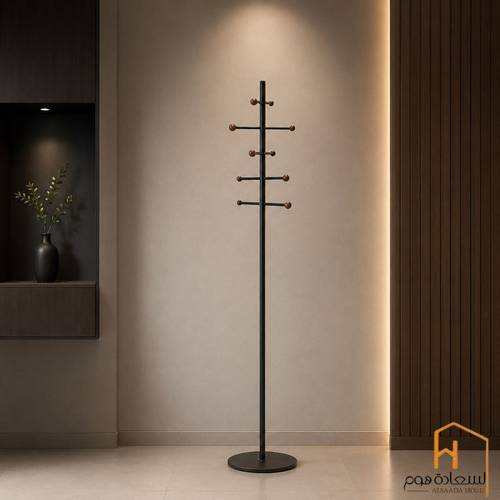 علاقة ملابس استاند -أسود 