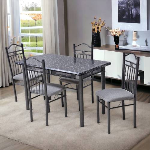  طاولة طعام حديد 4كرسي 