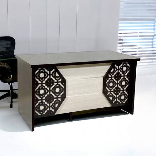 مكتب خشب بنى 140×60×75سم 