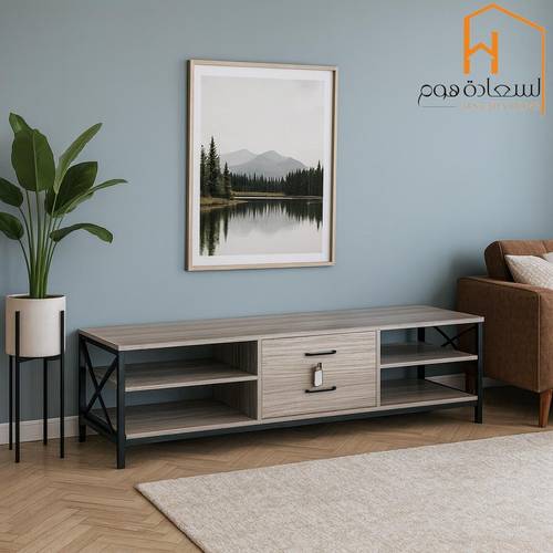 وحدة تلفزيون- 180×45×40 سم-رمادى 