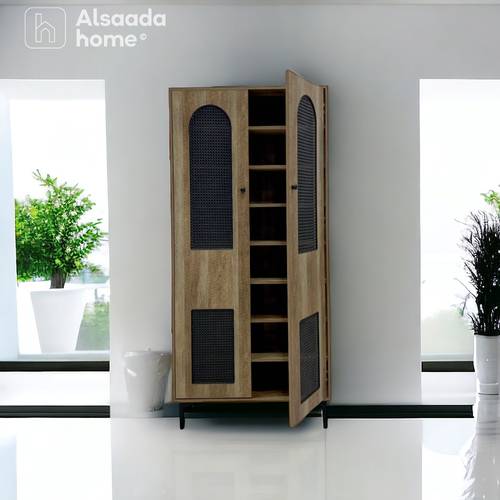 دولاب أحذية متعدد الأغراض - 2 باب - 173X80X30 سم