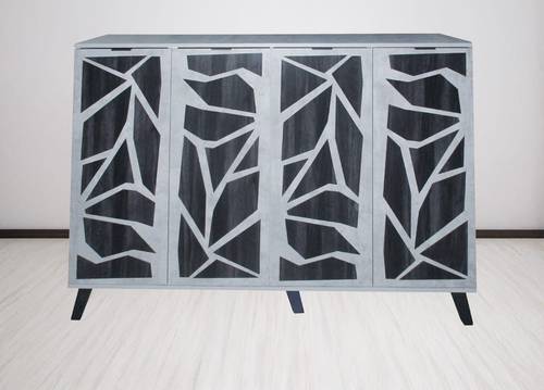 دولاب أحذية متعدد الأغراض 160×35×110-رمادى