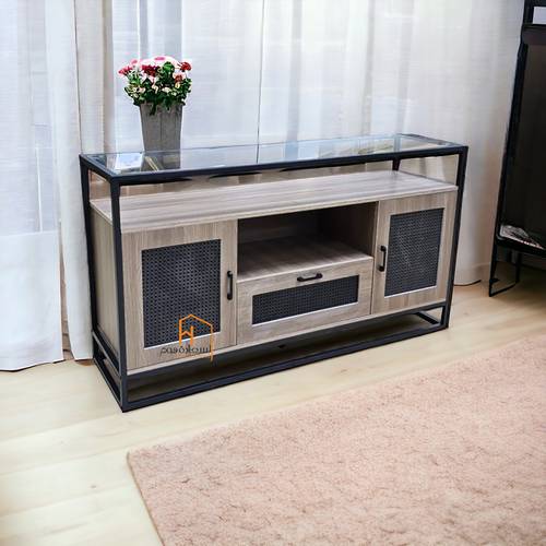 دولاب بوفيه متعدد الاغراض 80X40X140 سم - خشبي