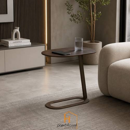  طاولة سيراميك مفرد - بني - 60*30*60 سم