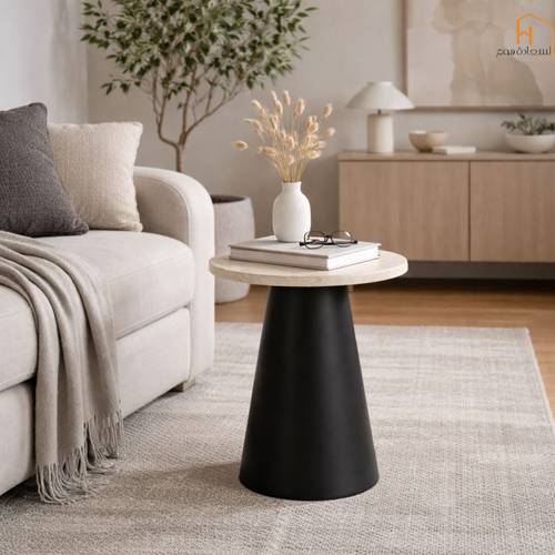 طاولة خدمه مفرد -أسود- 55*45 سم