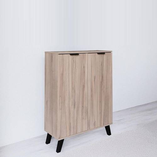 دولاب أحذية متعدد الأغراض- 2 باب - 110X80X35 سم - خشبي